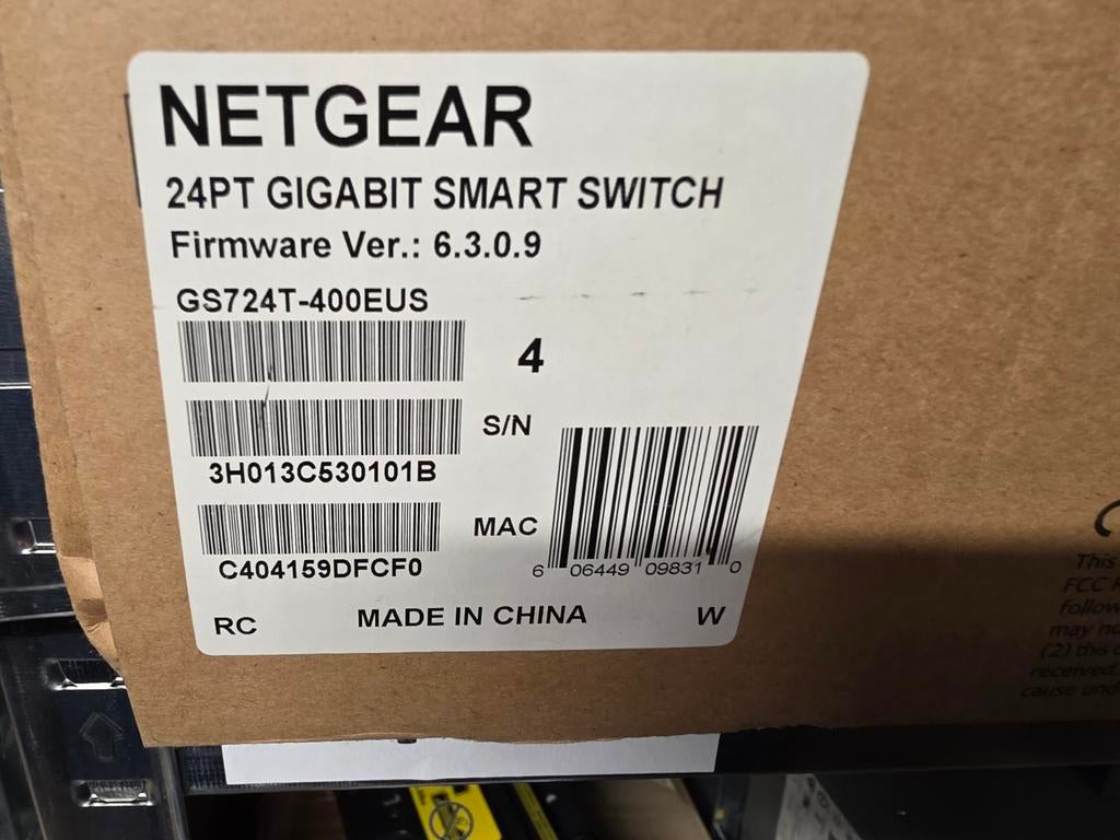 NETGEAR 24PT GIGABIT SMART SWITCH GS724T-400EUS, Ophalen of Verzenden