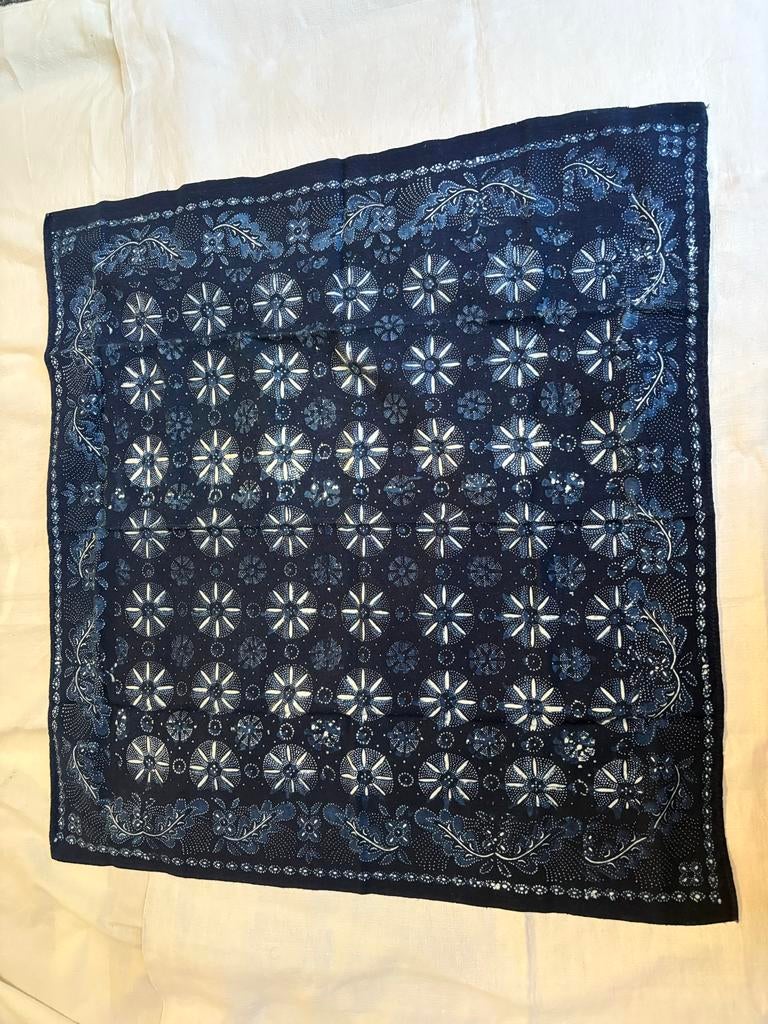 Staphorster blauwdruk zakdoek, Antiek en Kunst, Ophalen
