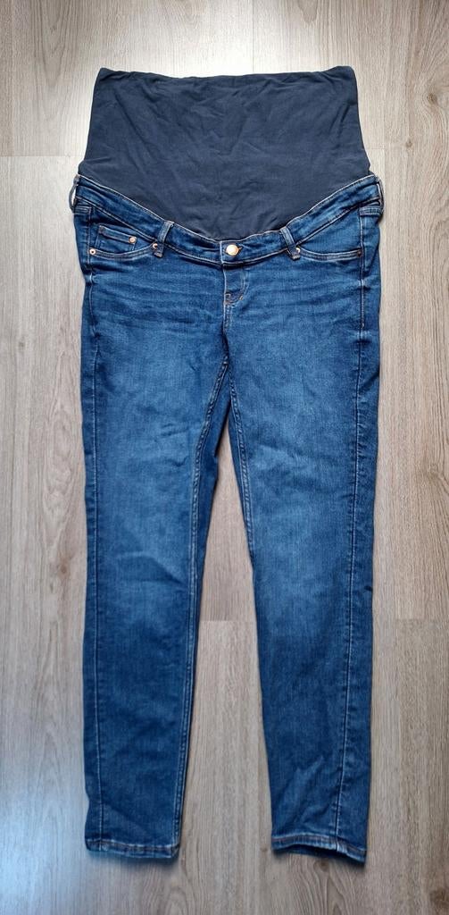 H&M MAMA spijkerbroek - Skinny High Rib Maat L, Kleding | Dames, Positiekleding, Blauw, Maat 42/44 (L), Ophalen of Verzenden, H&M MAMA