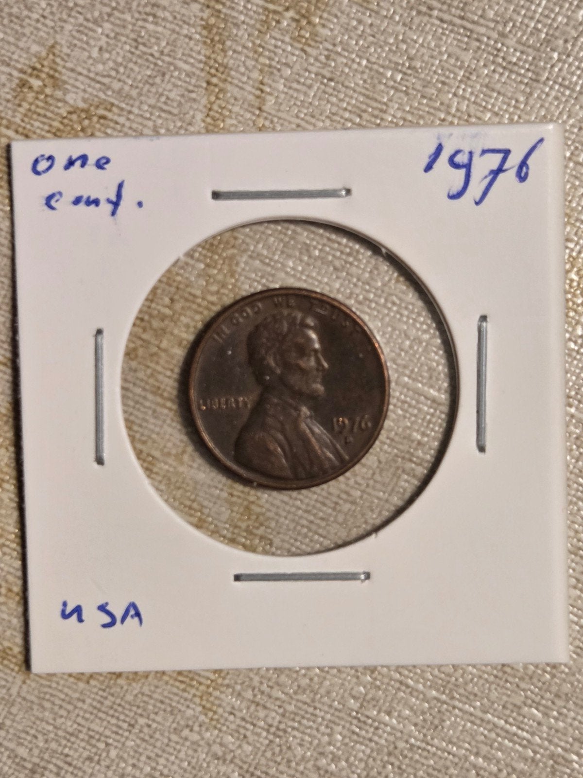 Amerikaanse One Cent munt 1976, Postzegels en Munten, Ophalen of Verzenden