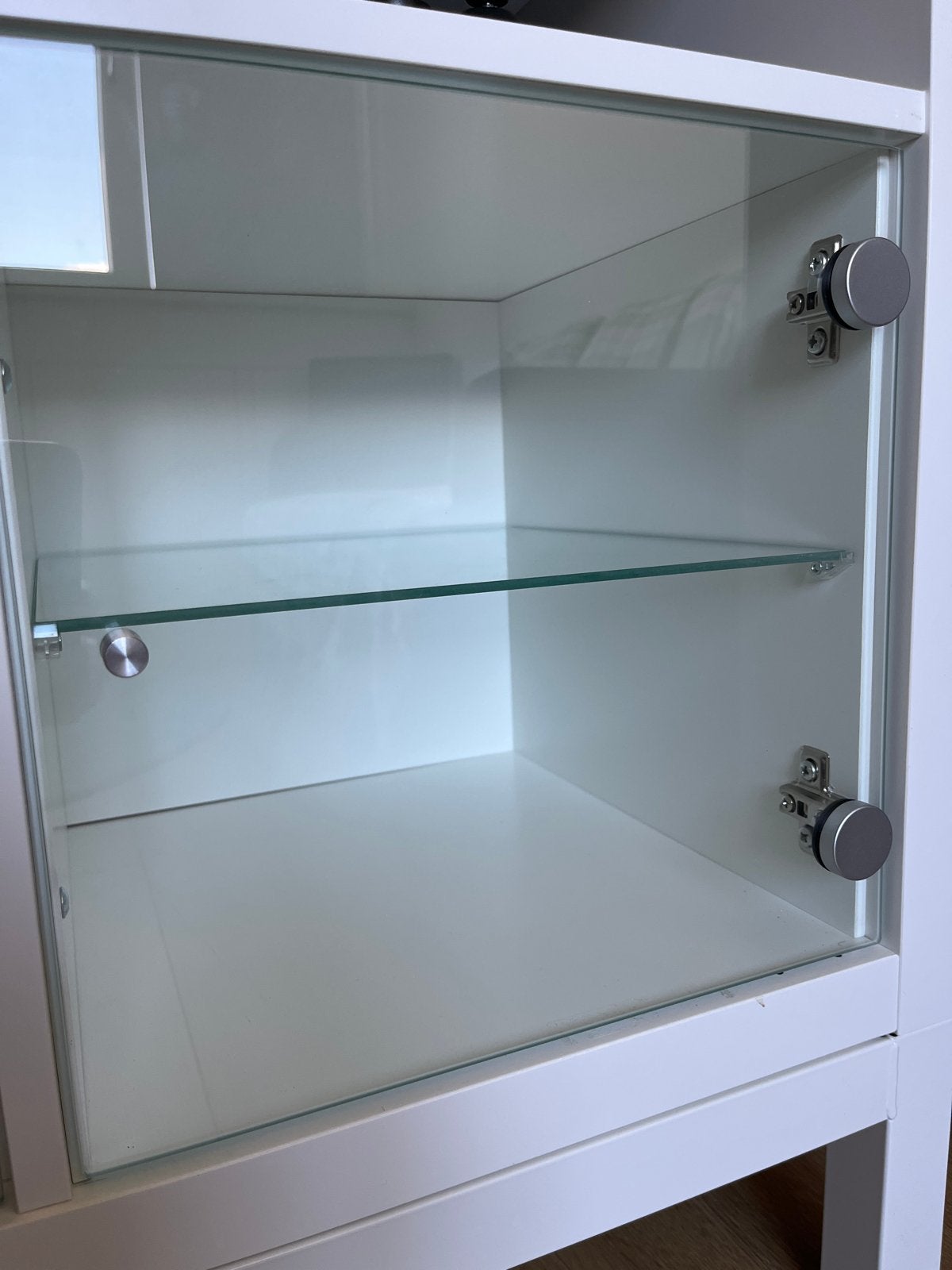 4x Kallax vitrine inzet met deur, Huis en Inrichting, Kasten | Vitrinekasten, Ophalen, Minder dan 50 cm, Gebruikt, Minder dan 25 cm