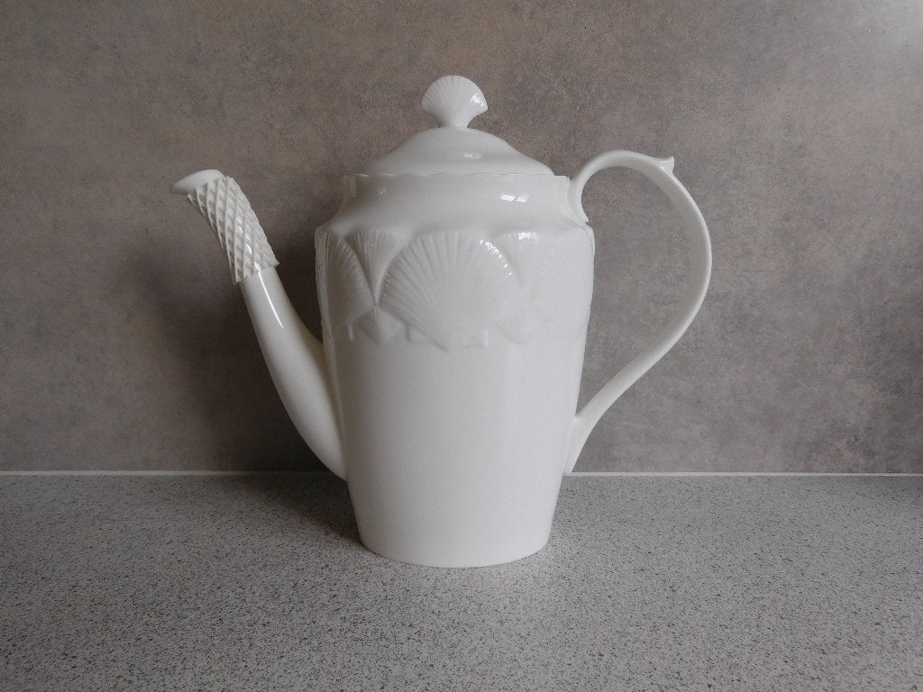 Koffiepot 23 cm. Schelpen Oceanside Wedgwood, Klassiek, Overige typen, Ophalen of Verzenden, Zo goed als nieuw