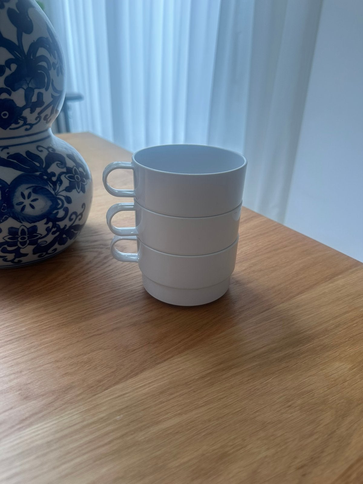 3x Mepal Rosti Melamine Soepkommen Wit - Onbreekbaar, Overige materialen, Gebruikt, Ophalen of Verzenden, Kom(men)