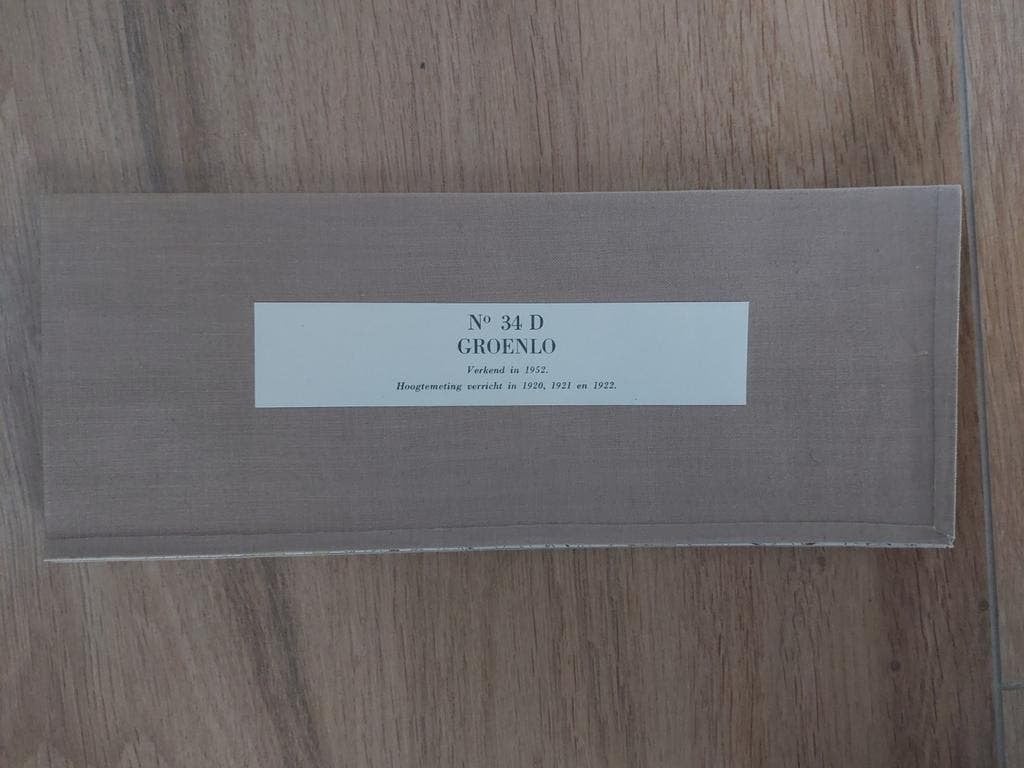 34D Groenlo Borculo Neede Stafkaart uit 1955, Boeken, Atlassen en Landkaarten, Topografische Dienst Nederland, Ophalen of Verzenden