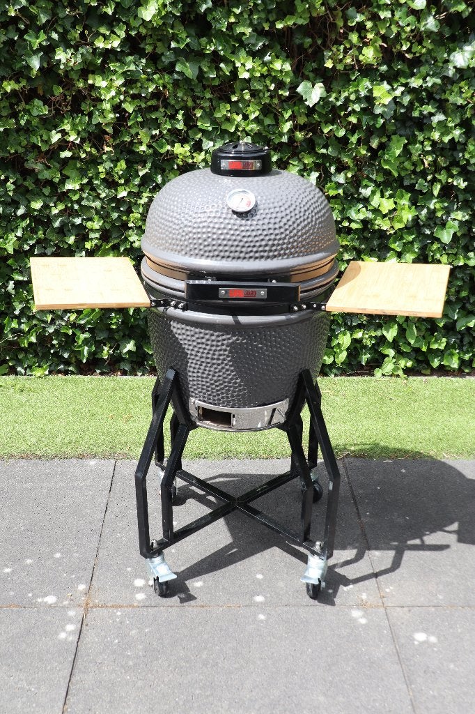 Grill Guru kamado Medium incl. hoes en platesetter, Ophalen, Zo goed als nieuw, Grillguru, Met accessoires