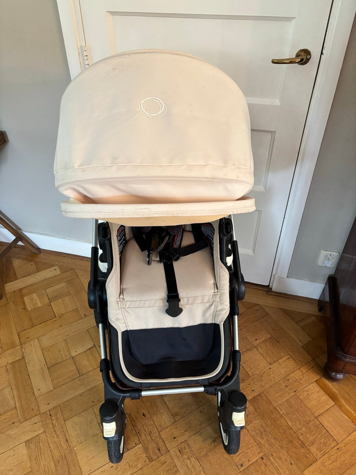 Bugaboo Buffalo kinderwagen + reiswieg - Beige, Ophalen, Gebruikt, Bugaboo, Combiwagen