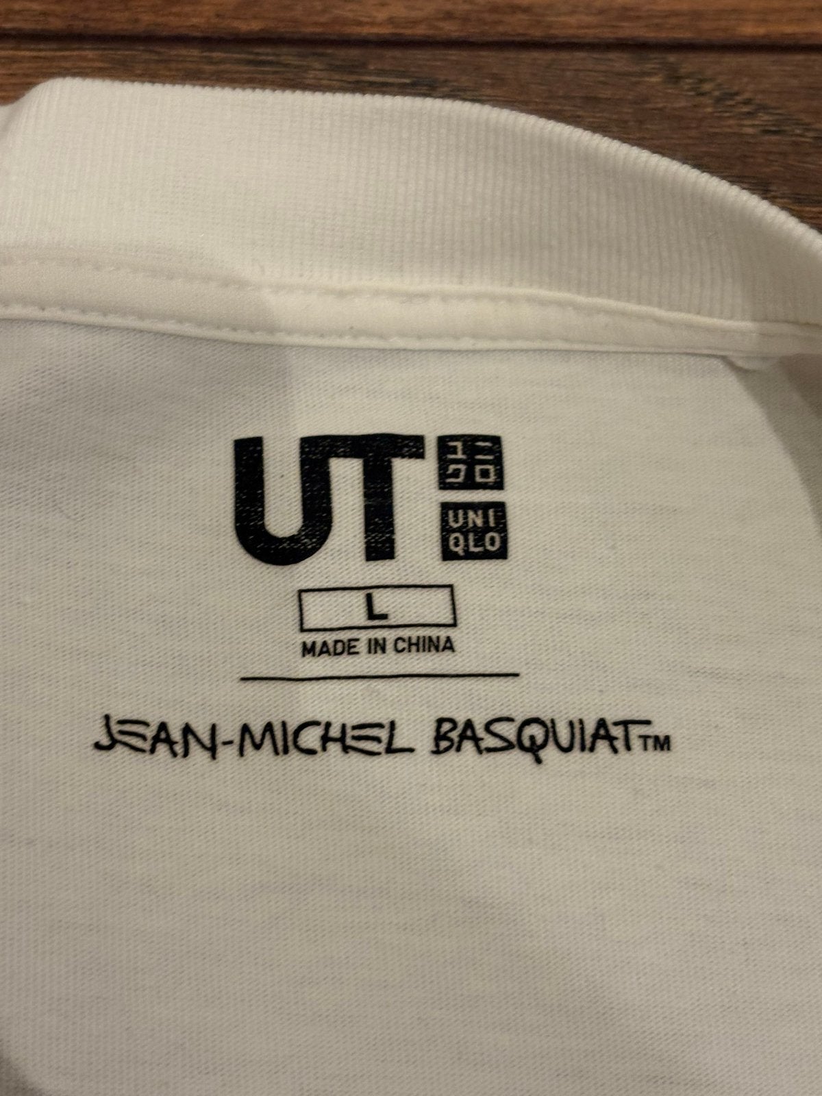 Uniqlo UT Jean-Michel Basquiat T-shirt Maat L, Ophalen of Verzenden, Zo goed als nieuw, Maat 52/54 (L), Wit