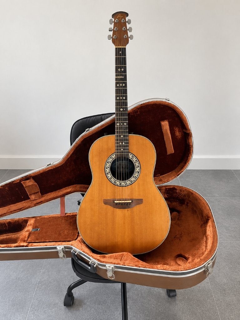 Ovation Custom Balladeer 1612 – Made in USA – Vintage, Ophalen, Gebruikt, Klassieke of Spaanse gitaar, Met (piezo-)element