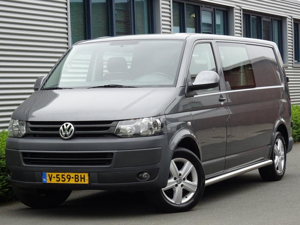 Volkswagen Transporter T5 2.0TDI 140PK L2H1 Dubbel Cabine Ma, Gebruikt, Zwart, 4 cilinders, Volkswagen