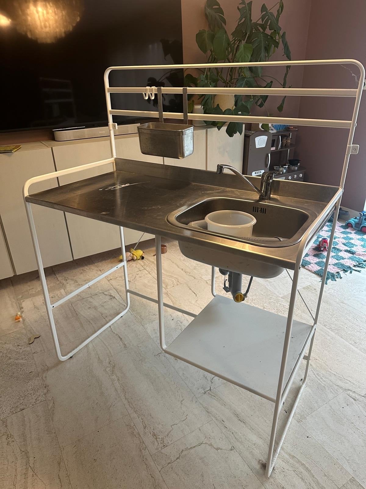 IKEA SUNNERSTA Kitchenette - Zo goed als nieuw, Ophalen, Wit, Enkelwandige keuken, Zo goed als nieuw