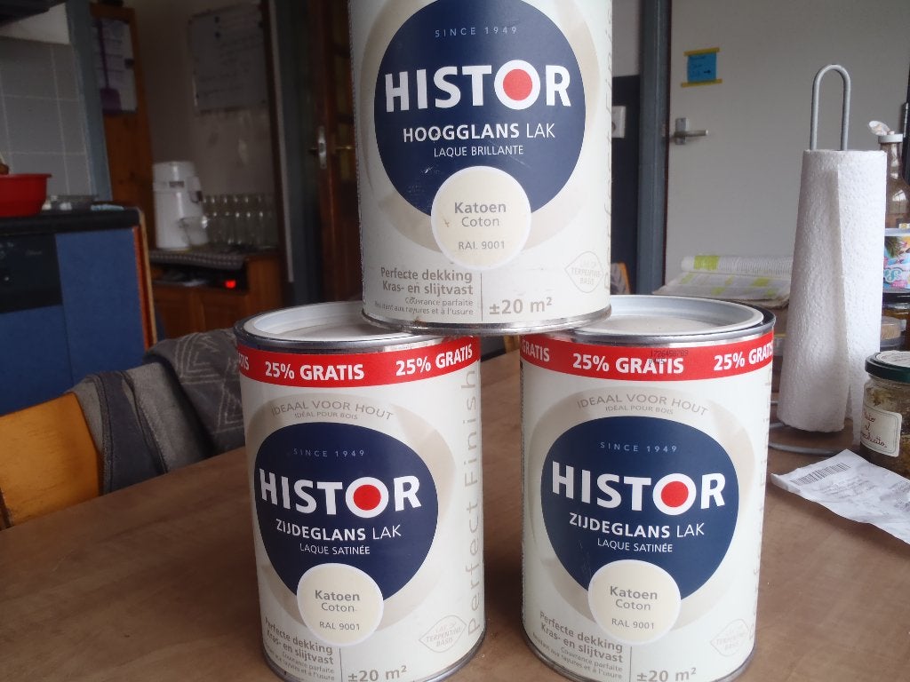 Histor (1,25 L /blik), Ophalen, Nieuw, Wit, Verf