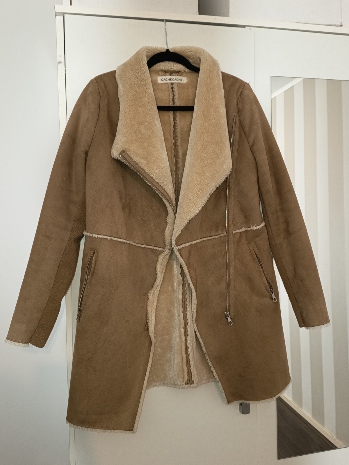 Cache Cache Lammy Coat - Bruin, Ophalen, Bruin, Zo goed als nieuw, Maat 36 (S)