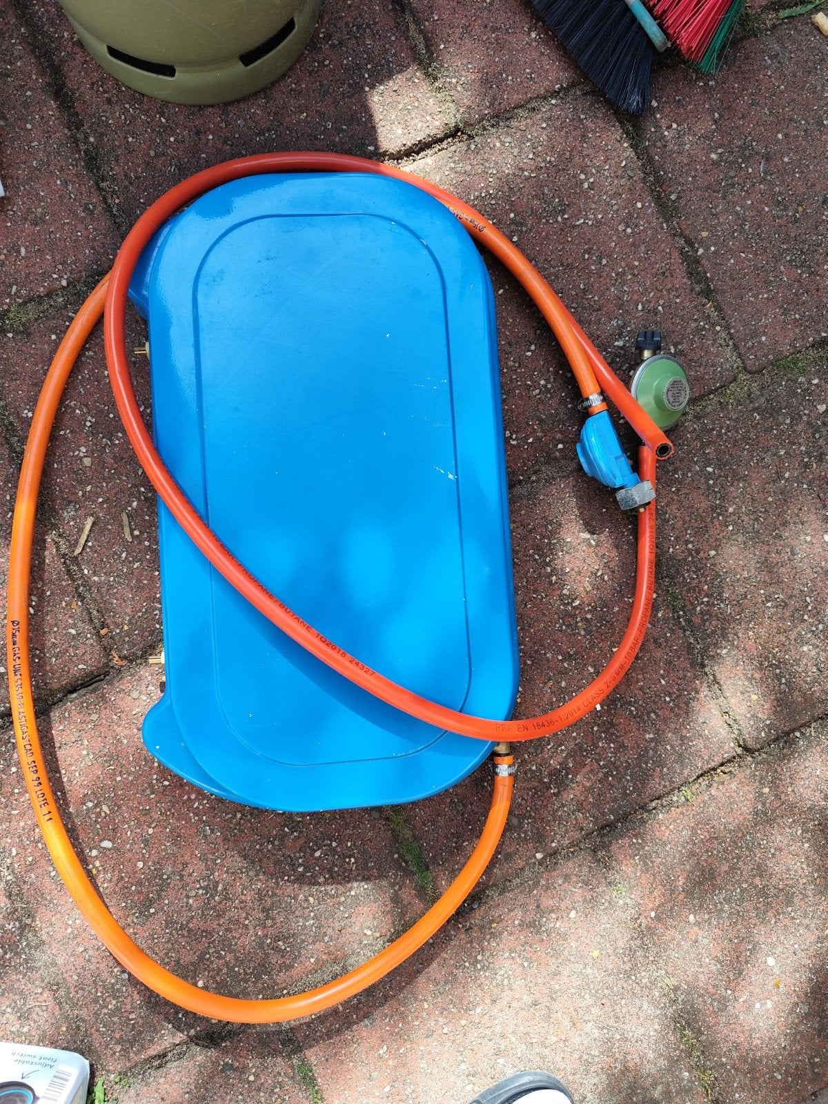Campingaz Lagon 2-pits kooktoestel met gasslang en regelaar, Ophalen, Gebruikt