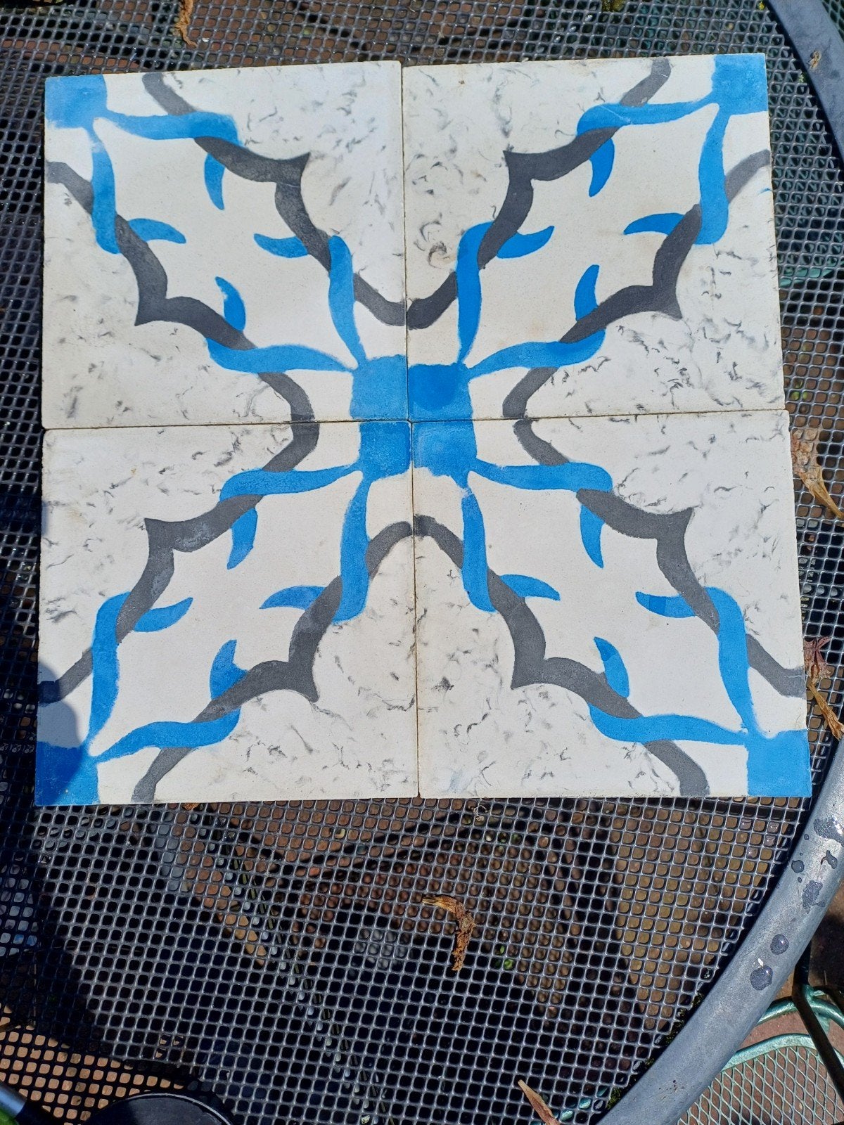 27 stuks Portugese tegels 20x20 cm, Ophalen, Nieuw, Beton, Terrastegels