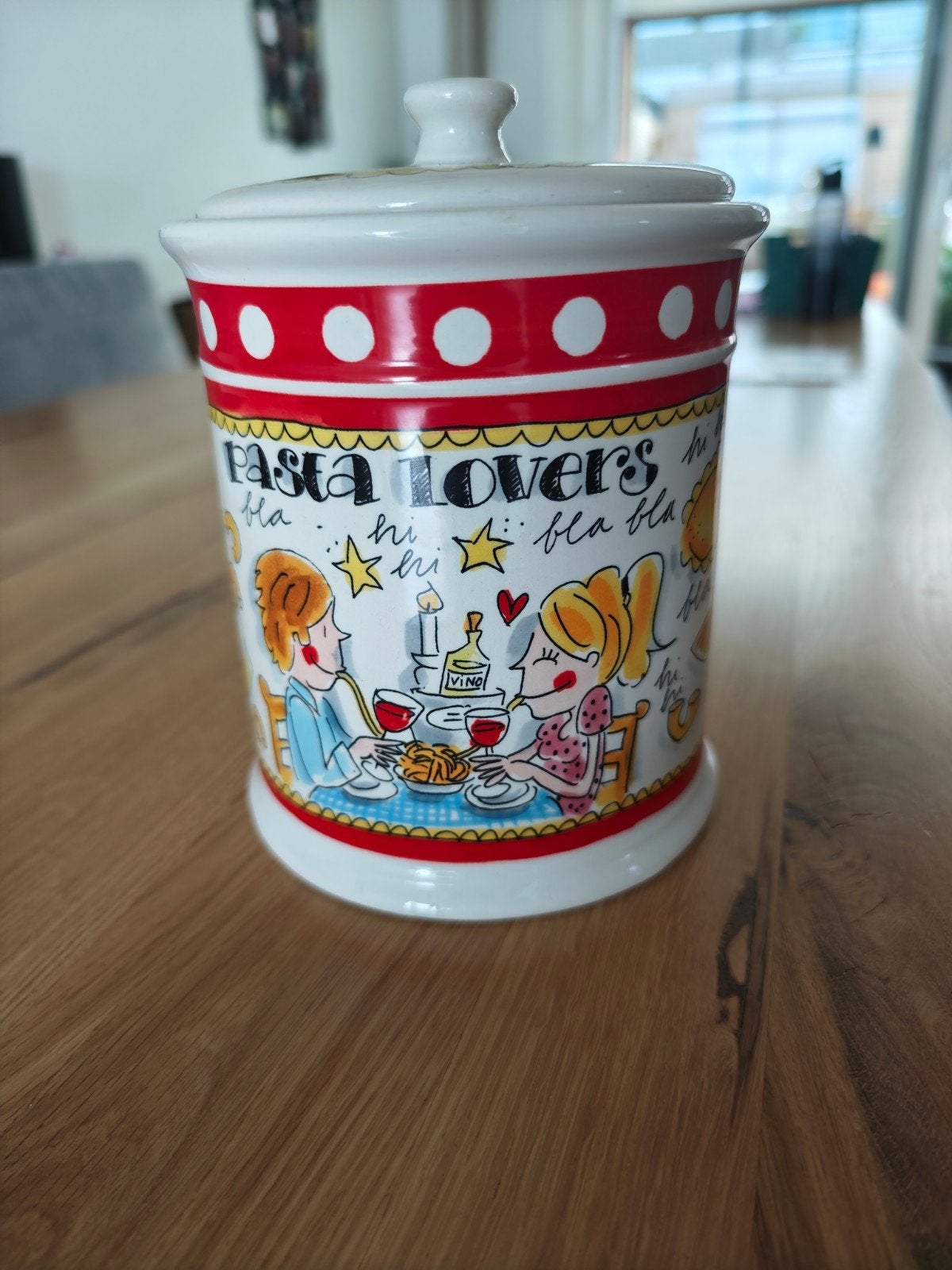 Blond Amsterdam voorraadpot 'pasta lovers', Ophalen, Zo goed als nieuw, Voorraadpot, Steen/keramiek