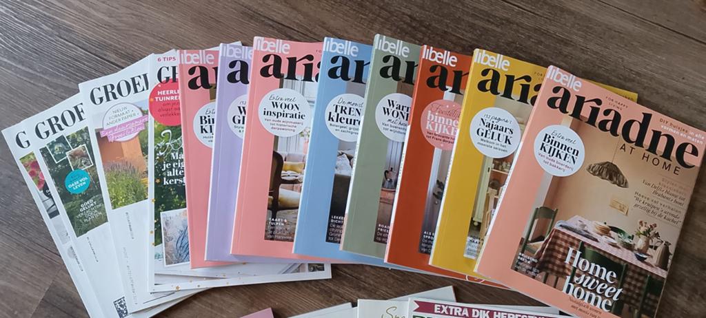 18x Diverse Woon- en Tuinmagazines:, Boeken, Tijdschriften en Kranten, Ophalen, Gelezen, Damesbladen