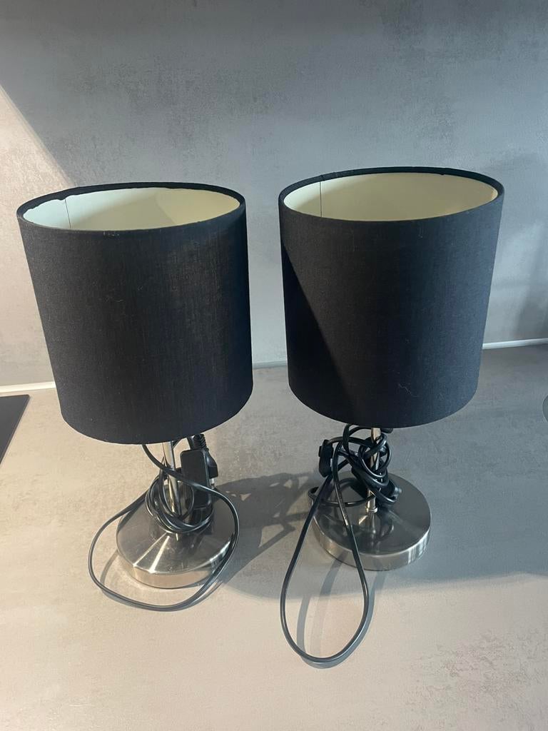 Twee tafellampjes, Huis en Inrichting, Lampen | Tafellampen, Ophalen, Zo goed als nieuw