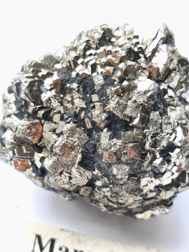 Marcasiet en Pyriet knol Zagi gebergte, Pakistan, Verzamelen, Mineralen en Fossielen, Ophalen of Verzenden, Mineraal