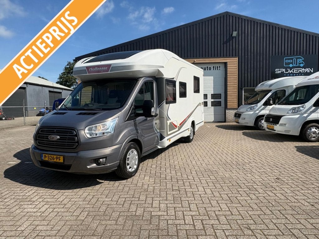 Challenger Genesis 288 EB /Queens bed, Caravans en Kamperen, Ford, 6 tot 7 meter, Bedrijf, Challenger