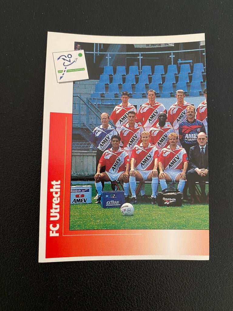 FC Utrecht Elftal - Panini Voetbal 96, Ophalen of Verzenden, Zo goed als nieuw, F.C. Utrecht, Poster, Plaatje of Sticker