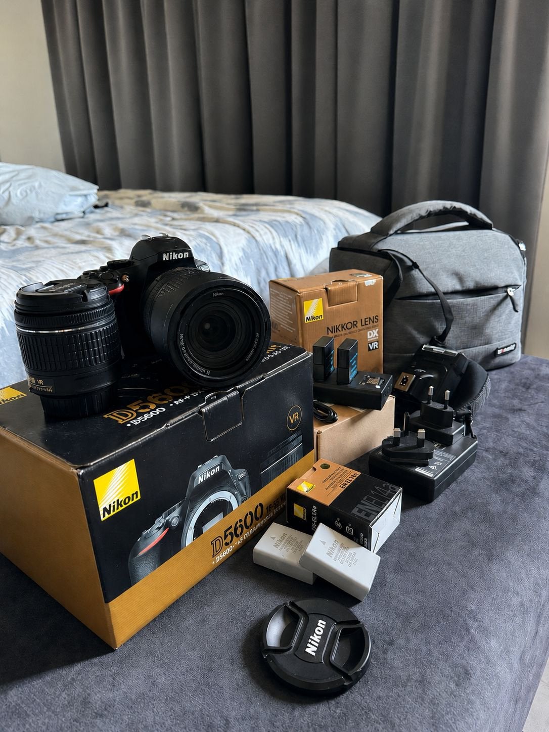 Nikon D5600 complete set, Ophalen of Verzenden, Zo goed als nieuw, Spiegelreflex, Nikon