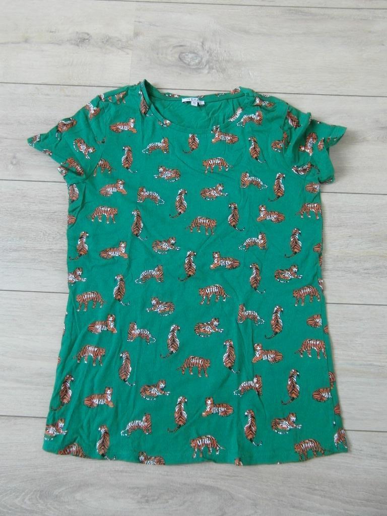 Yezz - Groen tijger shirt, Kleding | Dames, Yezz, Ophalen of Verzenden, Zo goed als nieuw, Korte mouw