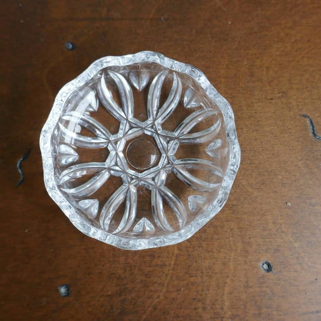 Kristallen schaaltje / trinket dish, Ophalen of Verzenden, Overige stijlen, Glas, Schaal of Schalen