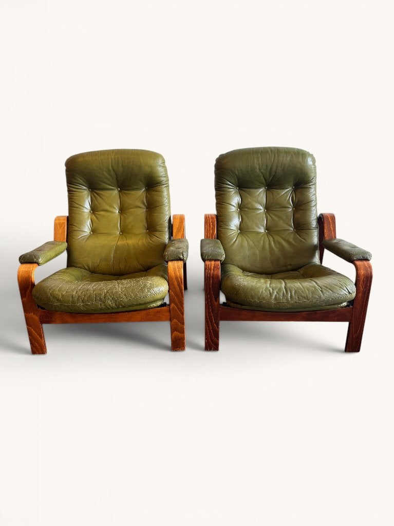 Set van 2 "Relax II" lounge stoelen van Göte Möbler, Göte Möbler, Gebruikt, -, -