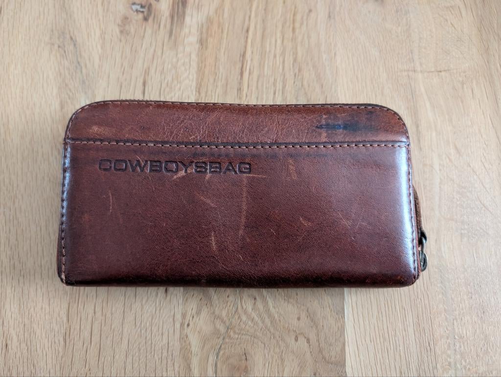 Cowboysbag portemonnee - The Purse (cognac), Sieraden, Tassen en Uiterlijk, Portemonnees, Gebruikt, Overige merken, Overige kleuren