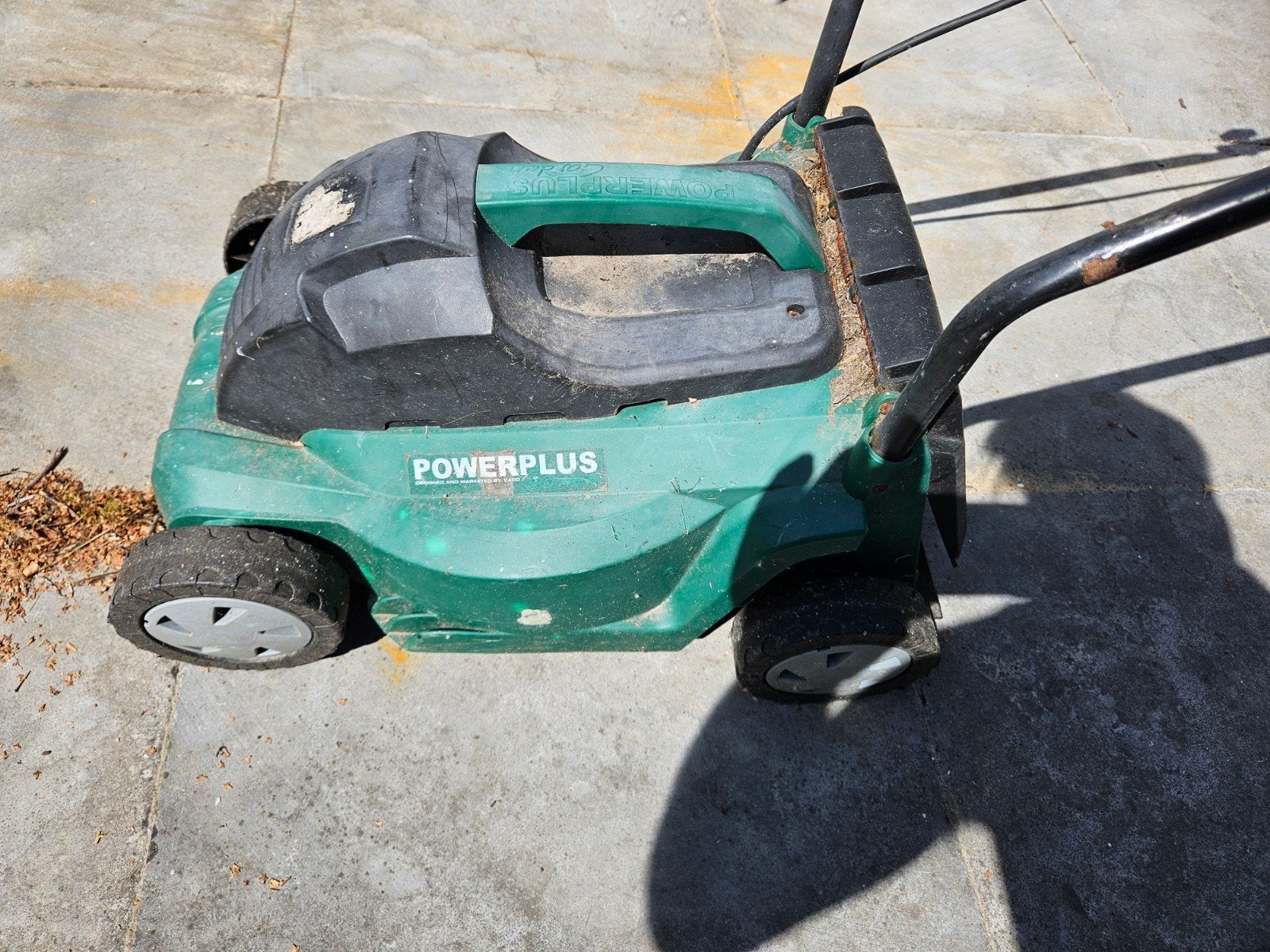 Powerplus elektrische grasmaaier - Gebruikt, Tuin en Terras, Grasmaaiers, Ophalen, Cirkelmaaier, Gebruikt, Elektrische grasmaaier
