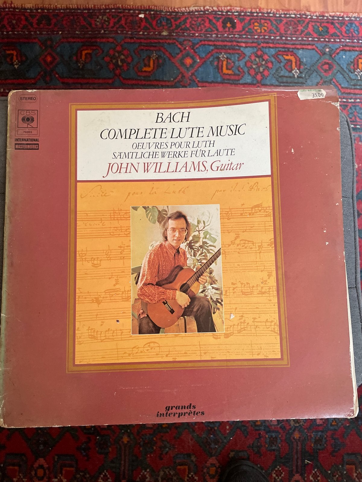 Bach Complete Lute Music - John Williams (2 stuks), LP, Gebruikt, Overige genres, Ophalen of Verzenden