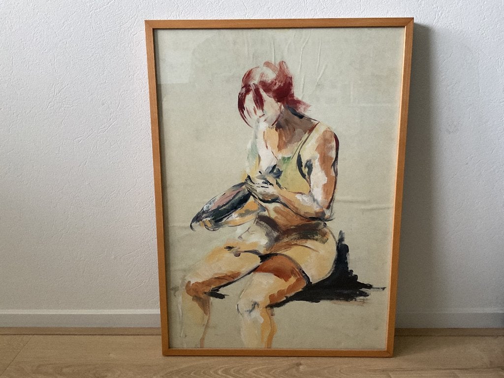 Schilderij, Antiek en Kunst, Kunst | Schilderijen | Klassiek, Ophalen of Verzenden