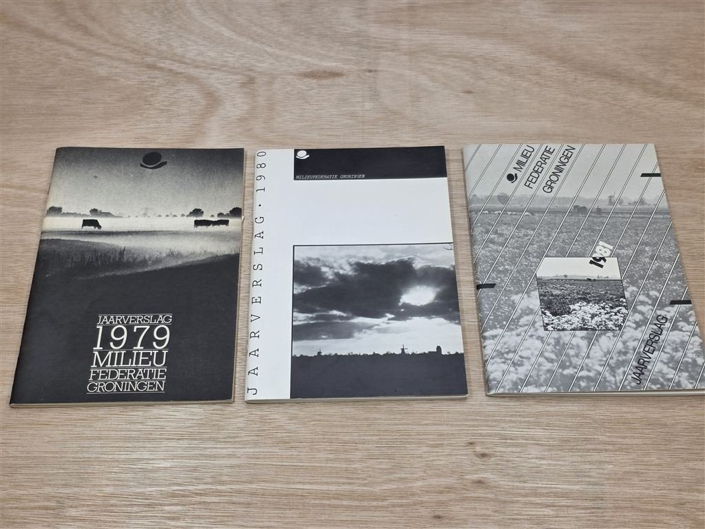 [Vintage] Jaarverslagen Milieufederatie Groningen 1979-1981, Boeken, Ophalen of Verzenden, Gelezen