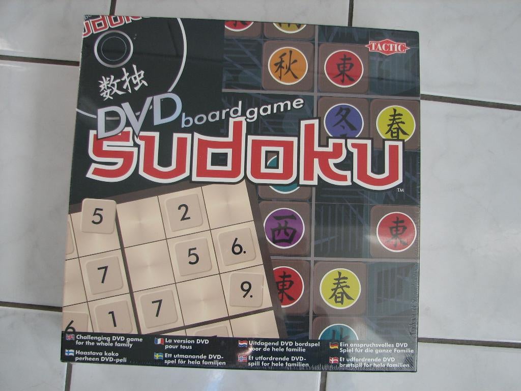 SUDOKU DVD-bordspel, Nieuw, Ophalen of Verzenden, Nieuw