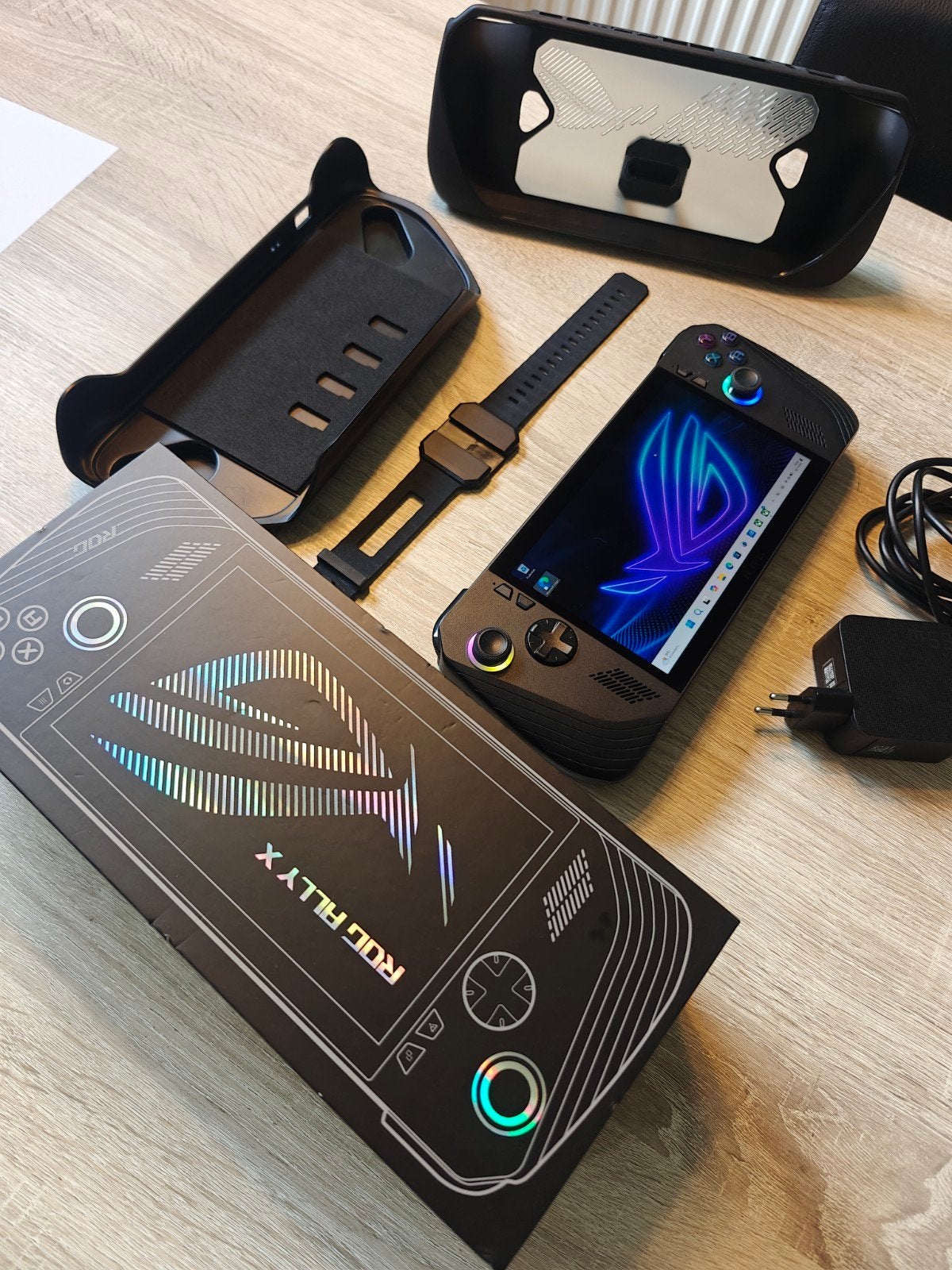 ASUS ROG Ally X – 1TB / 24GB – als nieuw + JSAUX ModCase, Spelcomputers en Games, Spelcomputers | Overige, Ophalen, ASUS, Zo goed als nieuw