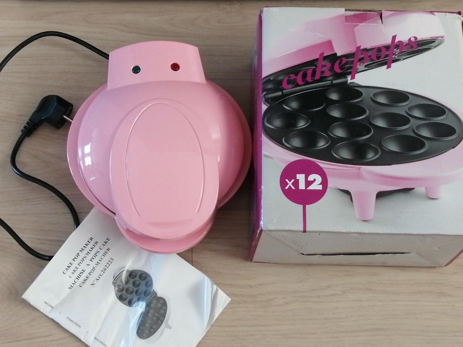 Roze Cake Pop Maker - Maak 12 Cake Pops, Witgoed en Apparatuur, Ophalen of Verzenden, Zo goed als nieuw