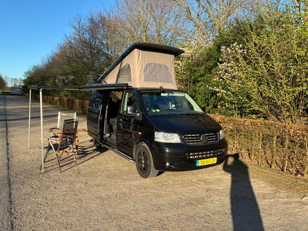 Volkswagen T5 Multivan 2.5 TDI Highline 4Motion Camper, Buscamper of Camperbus, Luifel, Volkswagen, Treinzit
