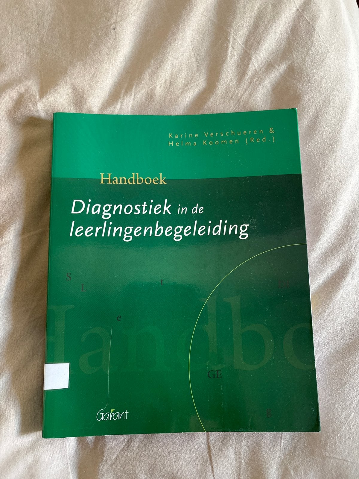 Handboek Diagnostiek in de leerlingenbegeleiding, Boeken, Studieboeken en Cursussen, Ophalen of Verzenden, Gamma, Zo goed als nieuw