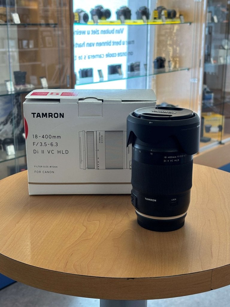 Tamron 18-400 Canon EF (Weert), Foto-Groep, Luttekepoortstraat 26 3841 AX Harderwijk, Ophalen of Verzenden, Zo goed als nieuw