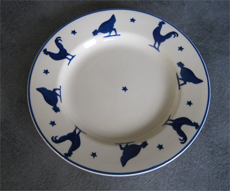 (Nieuw) Emma Bridgewater - bord - Blue Hens, Nieuw, Ophalen of Verzenden, Bord(en), Overige stijlen