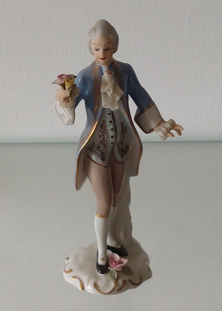porselein beeldje gentleman,  Reine Dresden, volgnr 15, Ophalen of Verzenden