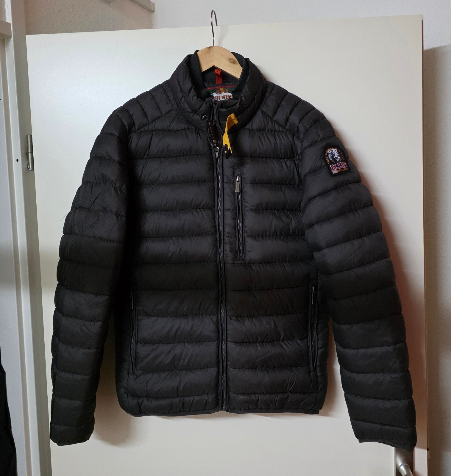 Parajumpers PJS Ugo Heren Jas Zwart Maat L, Maat 52/54 (L), Zwart, Parajumpers, Ophalen of Verzenden