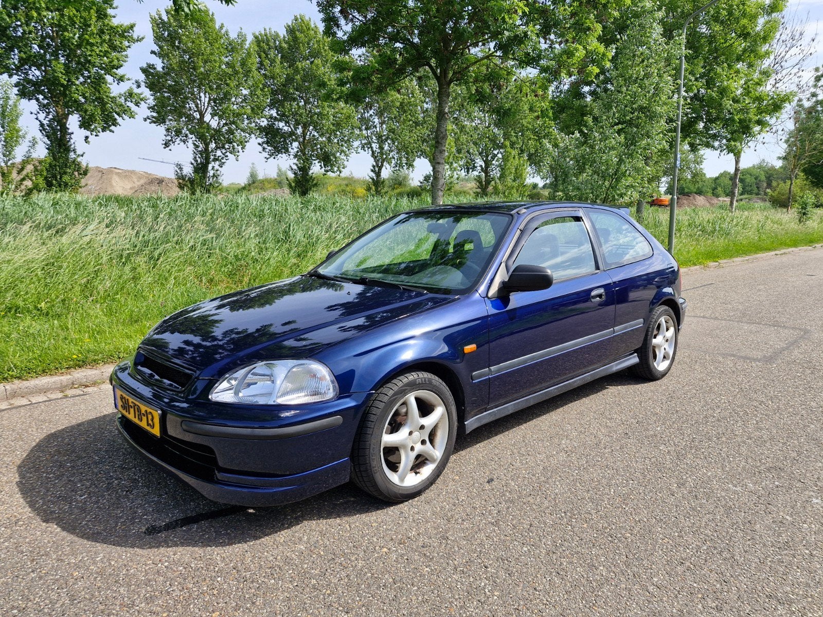 Honda Civic 1.4iS 1997 Blauw, Auto's, Honda, Voorwielaandrijving, 31 €/maand, 4 cilinders, 1396 cc