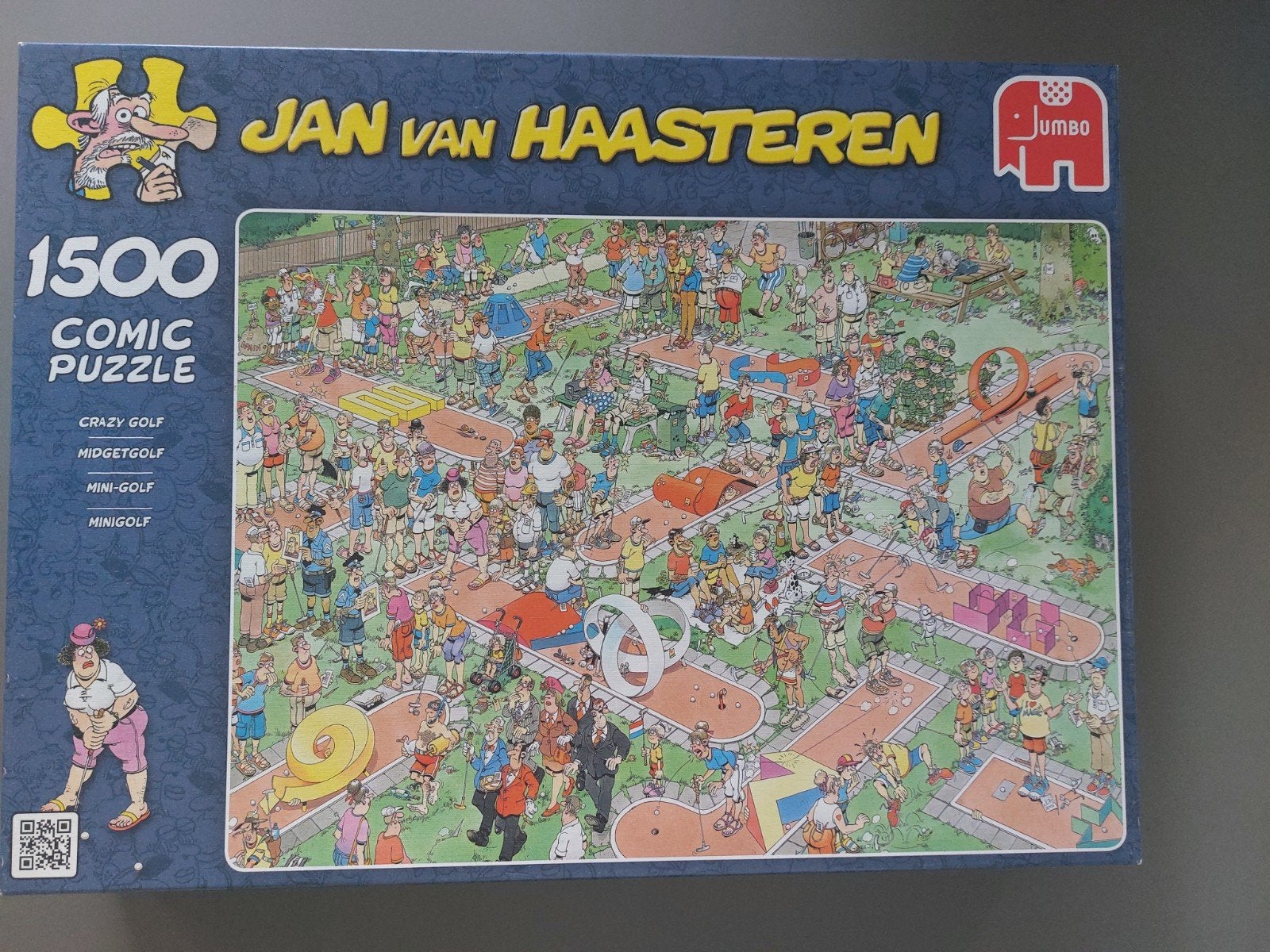 Jan van Haasteren Midgetgolf, Ophalen of Verzenden, 500 t/m 1500 stukjes, Gebruikt, Legpuzzel
