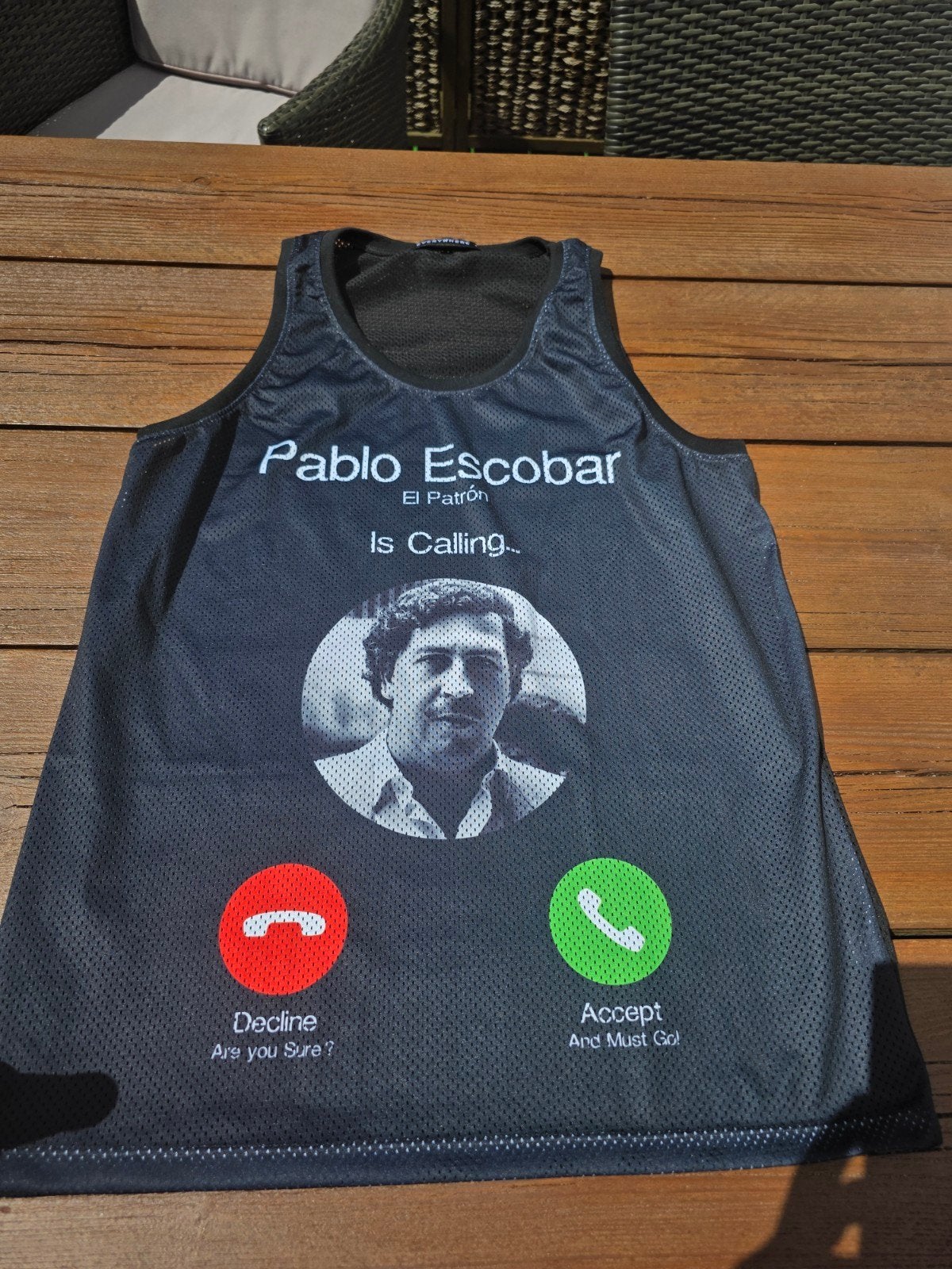 Pablo Escobar 'Is Calling'  hempje...nieuw, Onbekend, Zwart, Overige maten, Ophalen of Verzenden