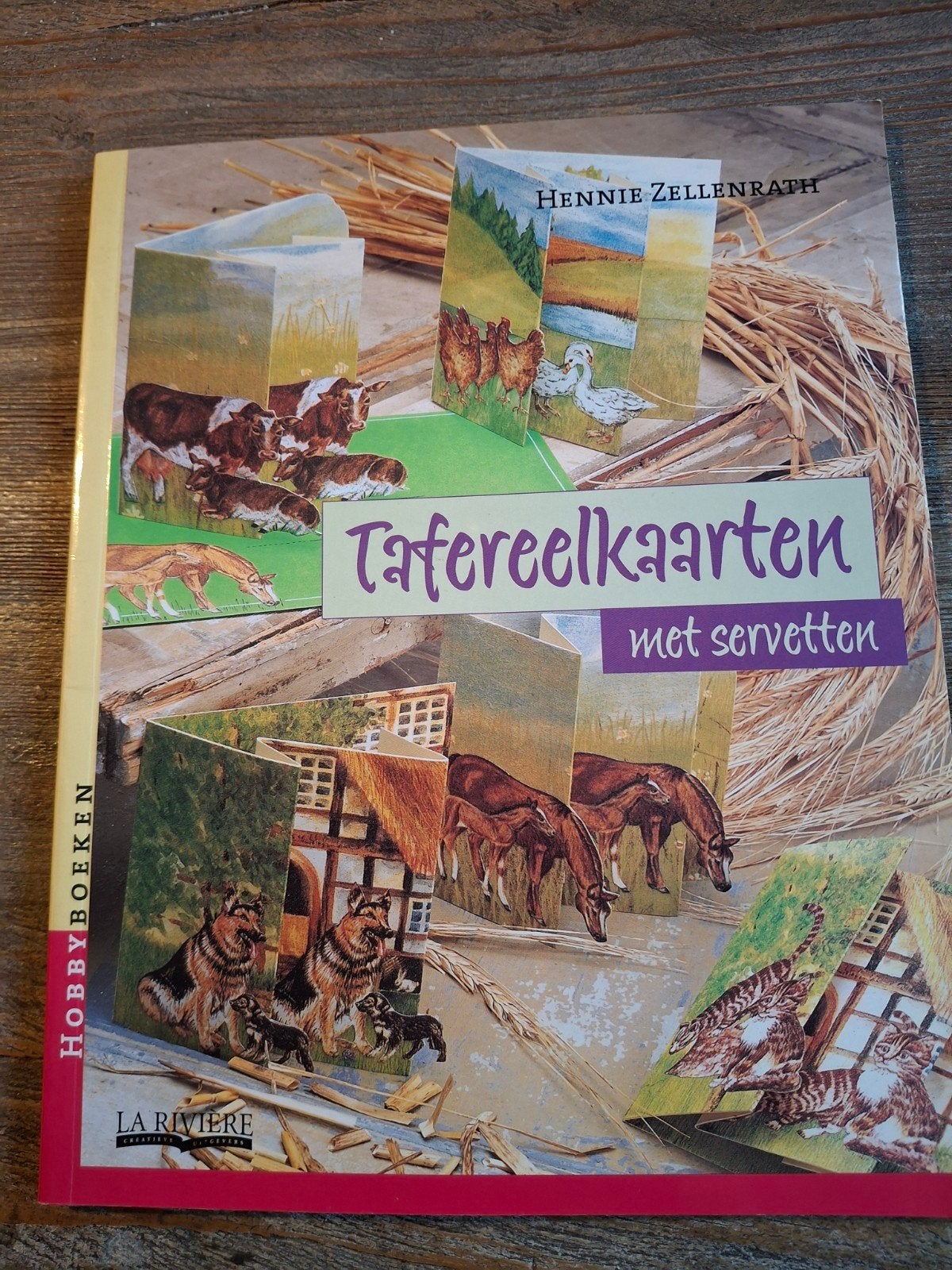 Tafereelkaarten met servetten - Hennie Zellenrath, Ophalen, Gebruikt, Dieren, Overige typen