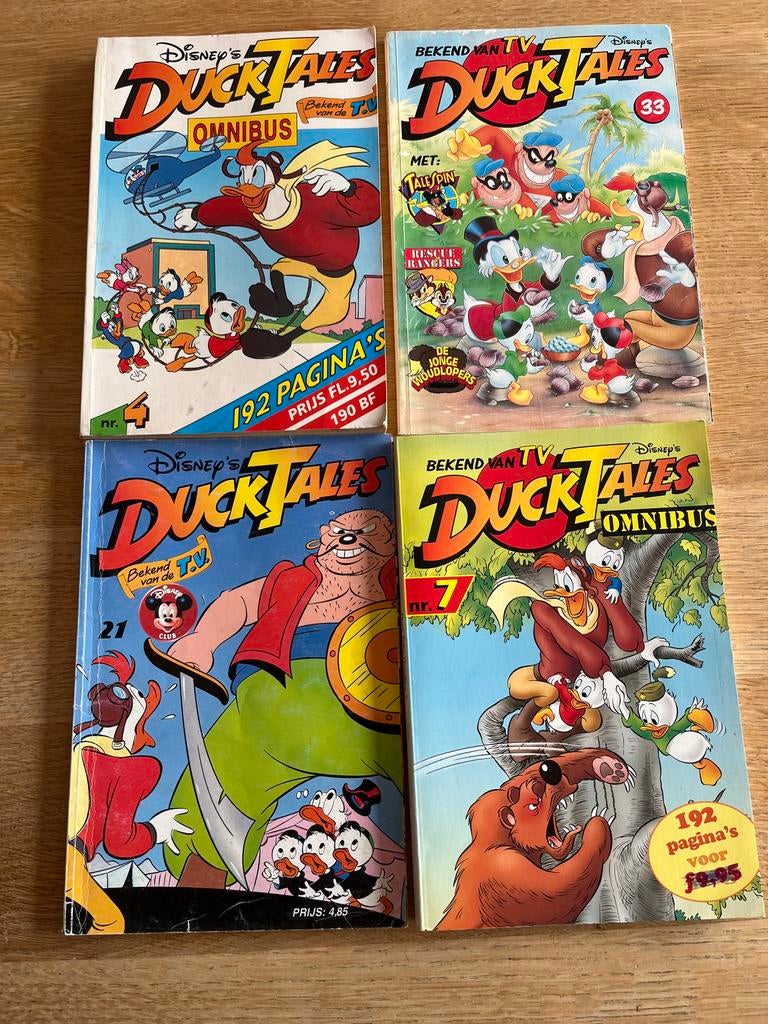 Ducktales stripboeken - 4 stuks, Meerdere stripboeken, Ophalen of Verzenden, Gelezen