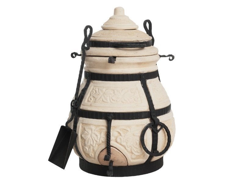 Tandoor Nomade - Keramische houtgestookte BBQ oven - 53kg, Ophalen of Verzenden, Nieuw, Kamado, Met accessoires
