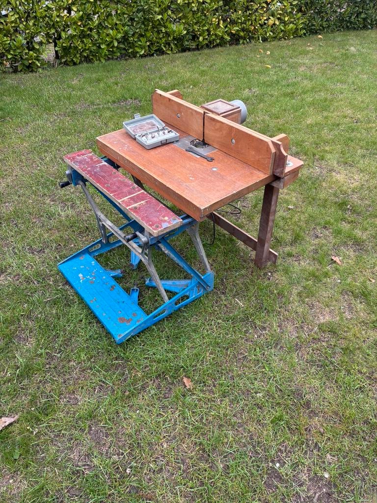 Tafelfrees home made met workmate, Ophalen, Zo goed als nieuw, Elektrisch, Overige soorten