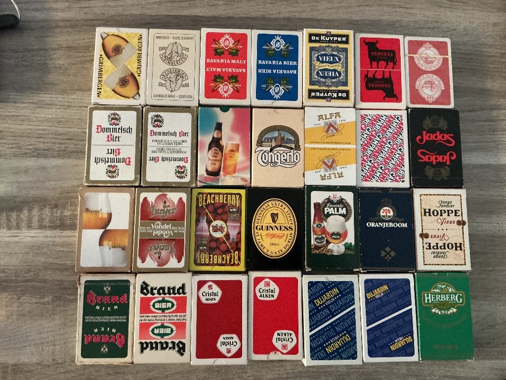 Kaartspellen reclame drank- en biermerken, Ophalen of Verzenden, Gebruikt, Overige typen, Overige merken